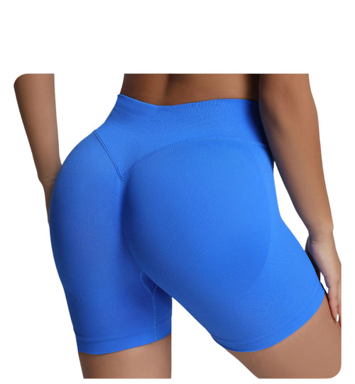 Misharen Women's High Waist Gym Shorts, Seamless Design, Spandex/Nylon