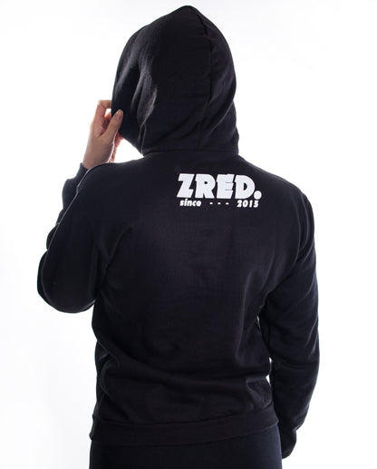 Back to classic autumn Hoodie - black/white - Damen